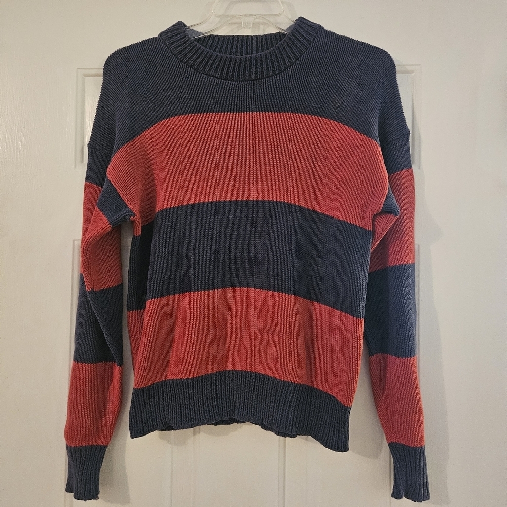 VTG ALPS 90s Color Block Knit Sweater Merrimac Valley New England Mens Medium